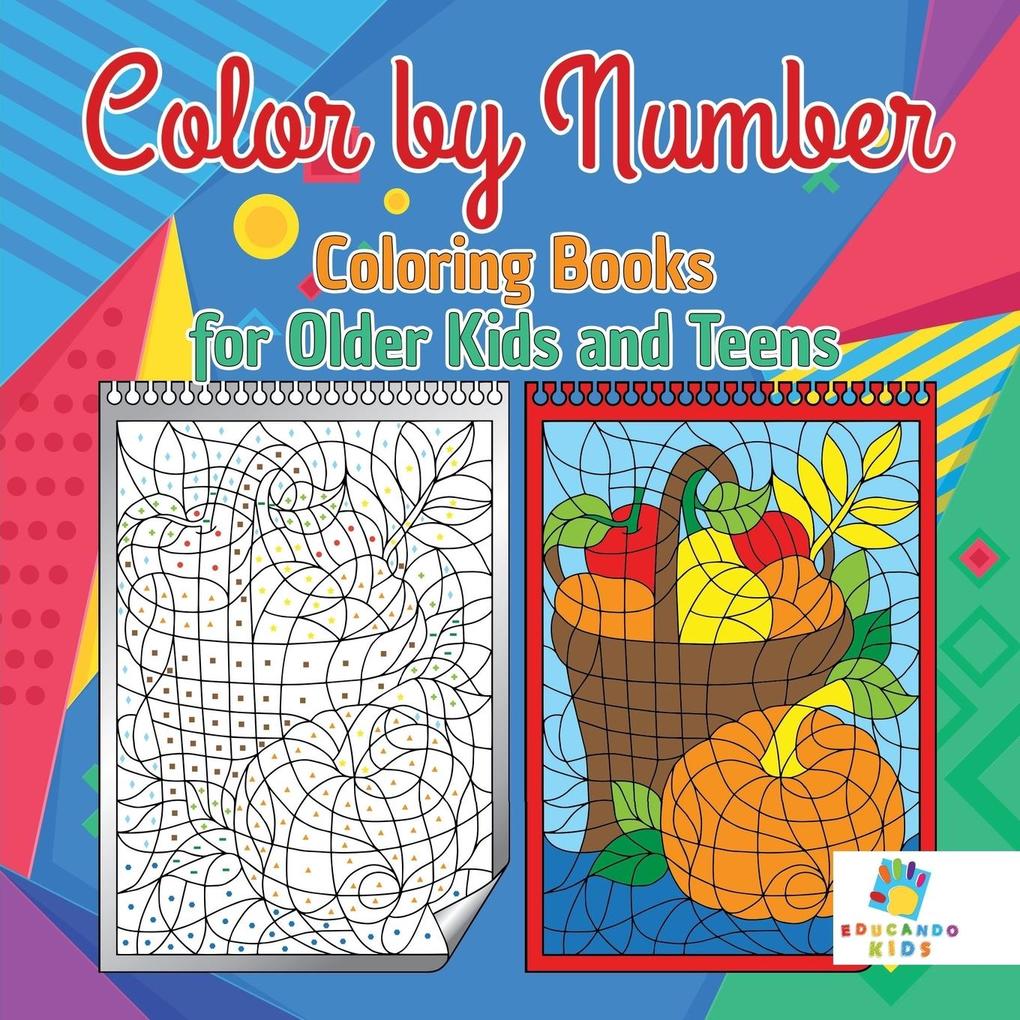 Image of Color by Number Coloring Books for Older Kids and Teens