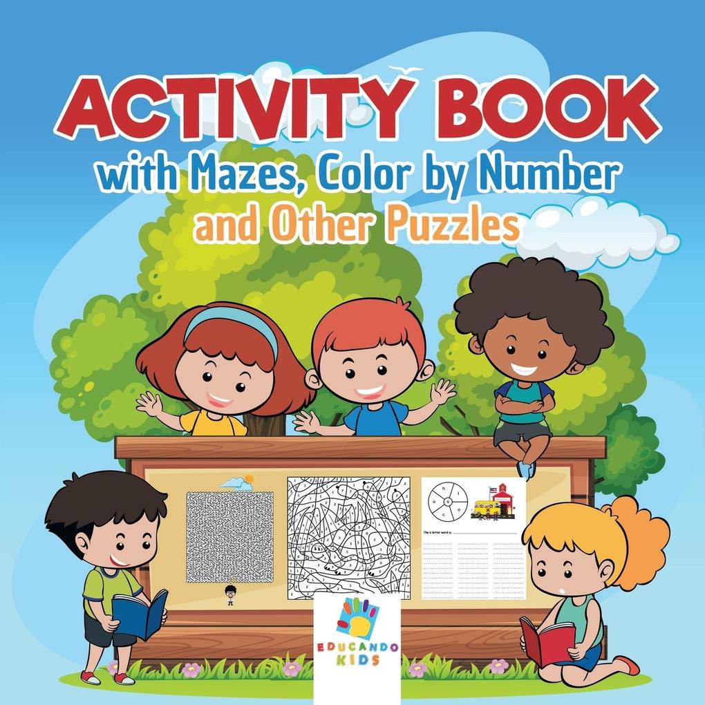 Image of Activity Book with Mazes Color by Number and Other Puzzles