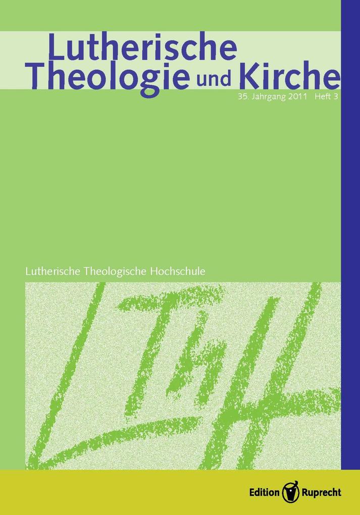 Lutherische Theologie und Kirche Heft 02/2011 - Einzelkapitel - Die Würde des Menschen im Licht der Diskussion um die Präimplantationsdiagnostik