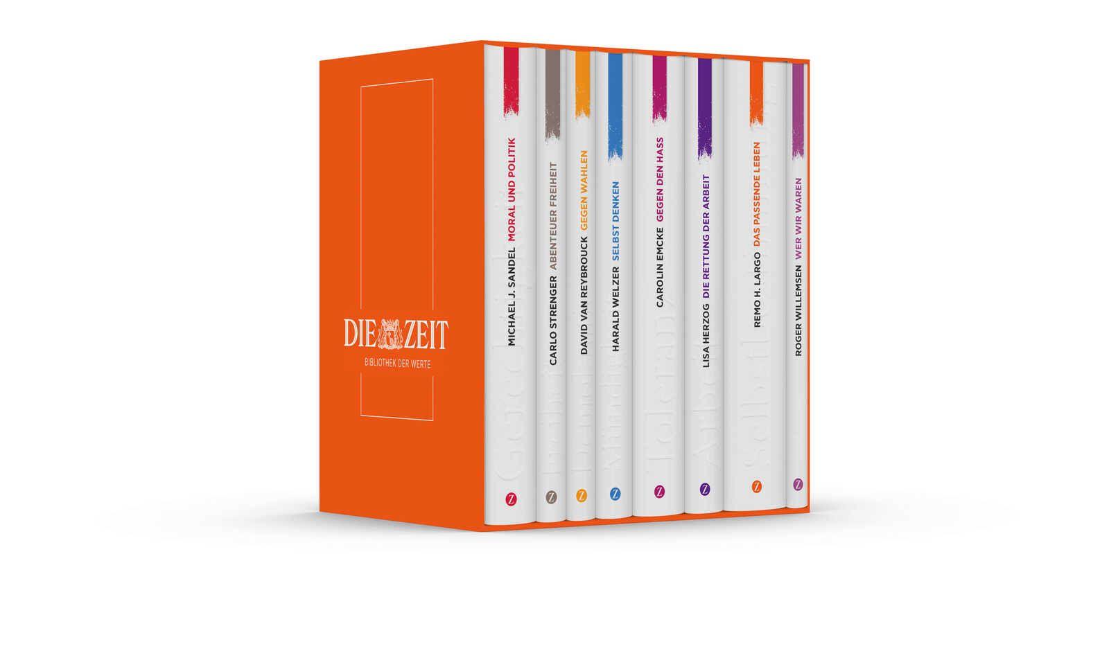 Die Zeit Bibliothek Der Werte Buch Gebunden Michael J Sandel Carolin Emcke Harald Welzer Roger Willemsen Carlo Strenger