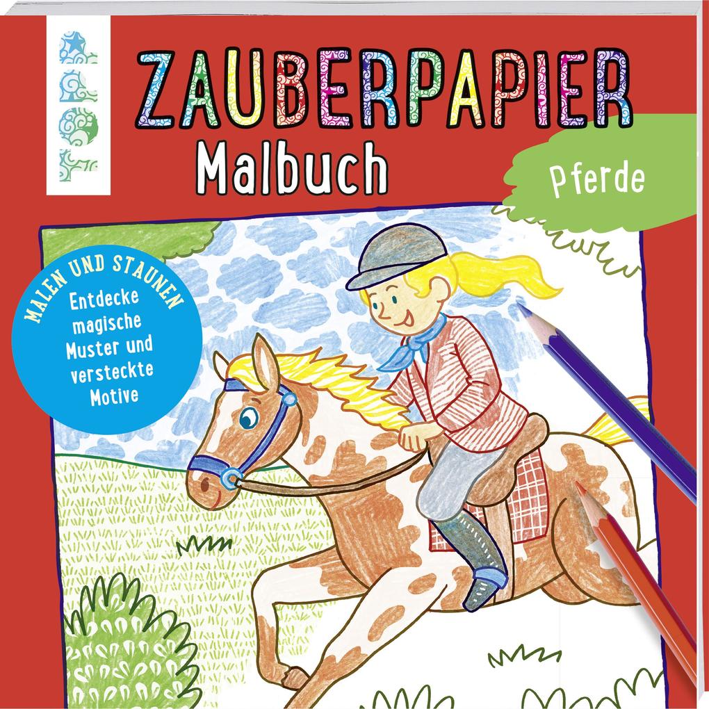 Image of Zauberpapier Malbuch Pferde