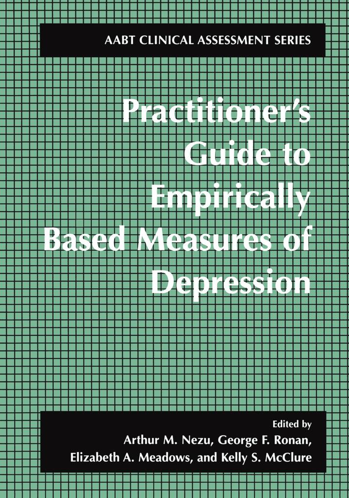 Practitioner's Guide to Empirically-Based Measures of Depression