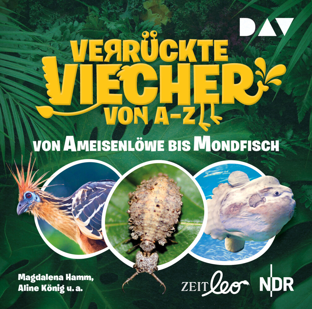 Verrückte Viecher von A bis Z - Von Ameisenlöwe bis Mondfisch 1 Audio-CD