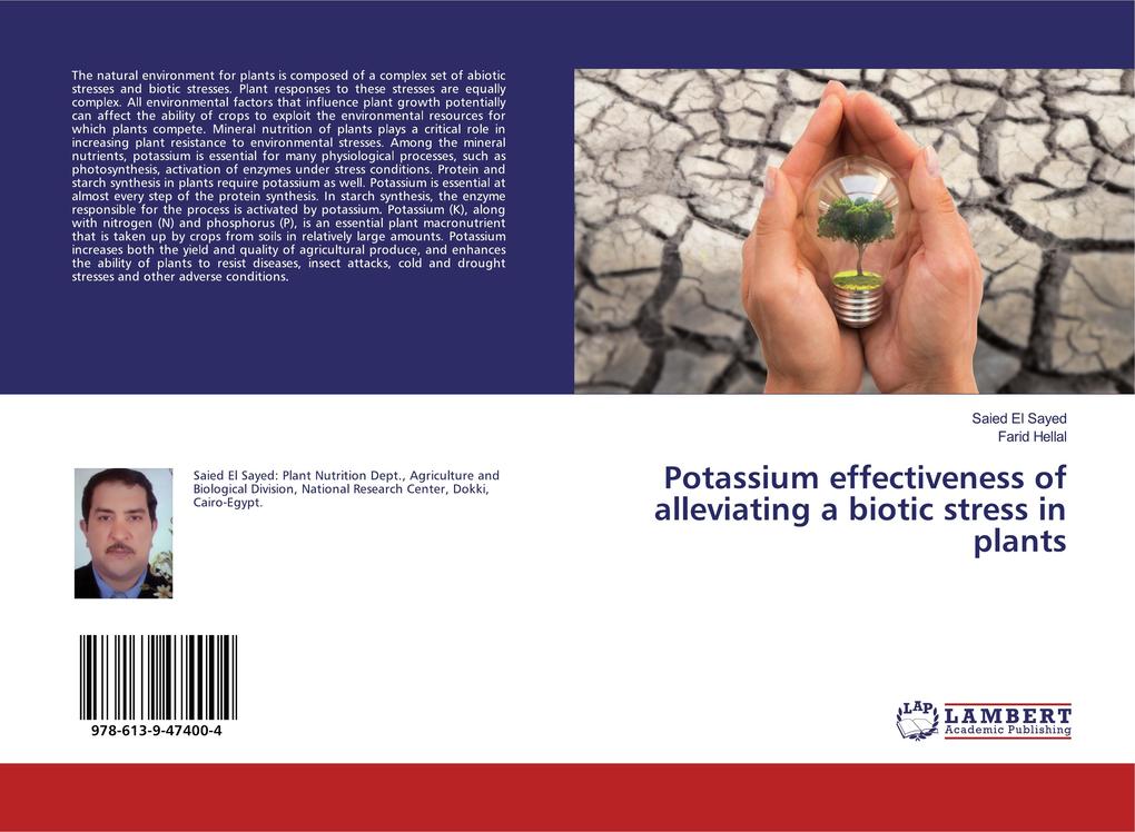 Potassium effectiveness of alleviating a biotic stress in plants