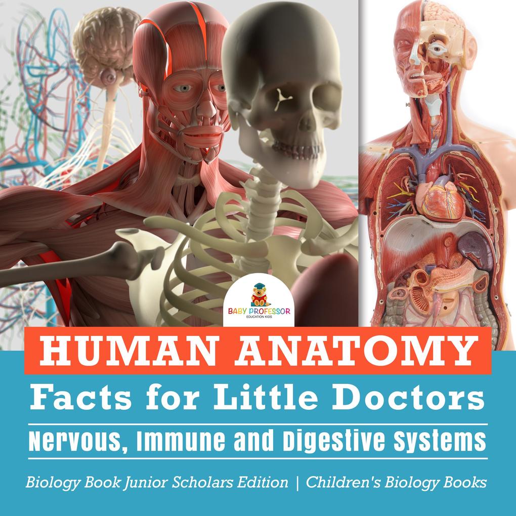 Human Anatomy Facts for Little Doctors : Nervous Immune and Digestive Systems | Biology Book Junior Scholars Edition | Children‘s Biology Books