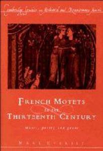 French Motets in the Thirteenth Century