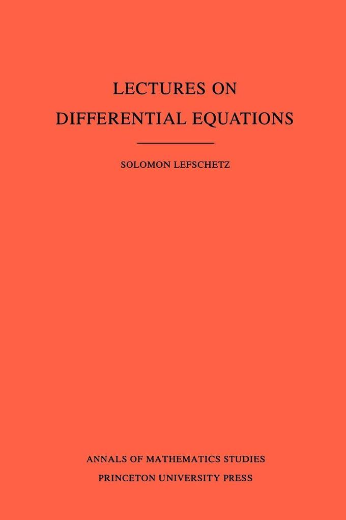 Lectures on Differential Equations