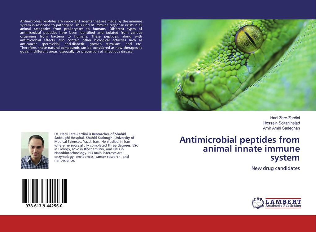 Antimicrobial peptides from animal innate immune system