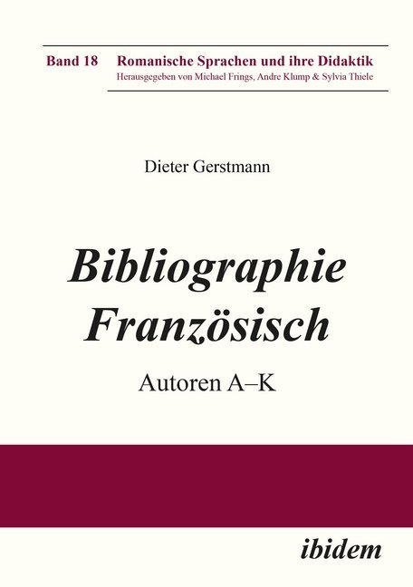 Bibliographie Französisch - Dieter Gerstmann