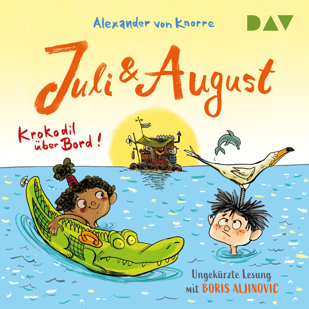 Juli und August ‘ Krokodil über Bord!