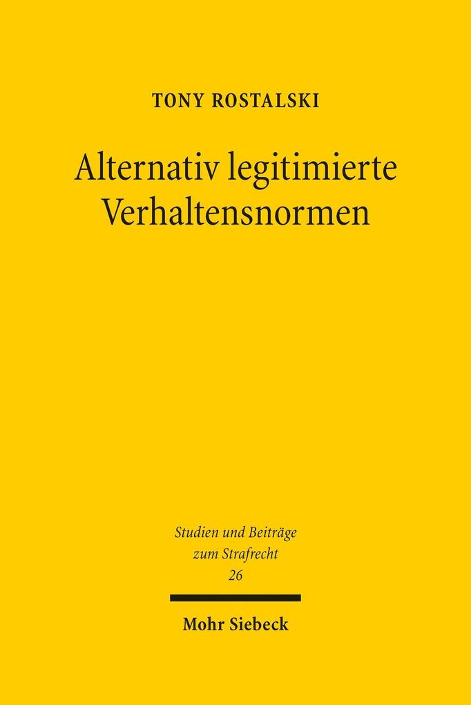 Alternativ legitimierte Verhaltensnormen