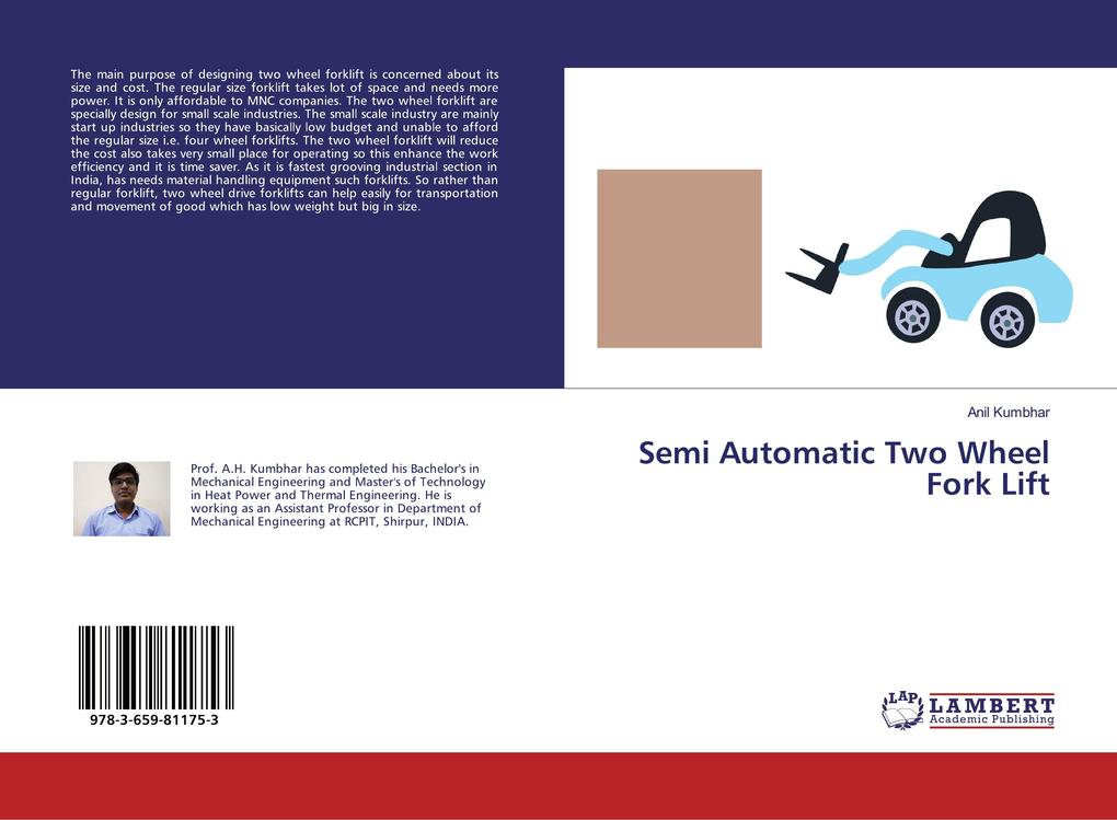 Semi Automatic Two Wheel Fork Lift