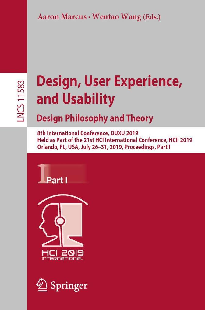 Design User Experience and Usability. Design Philosophy and Theory