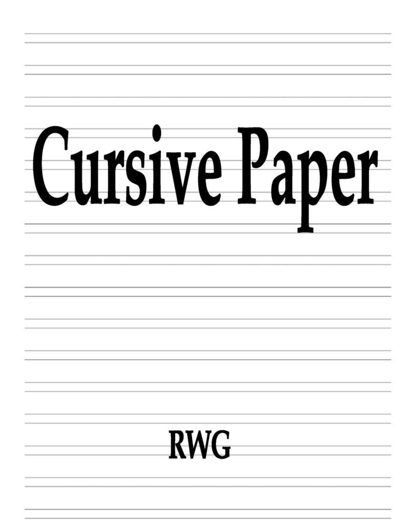 Cursive Paper