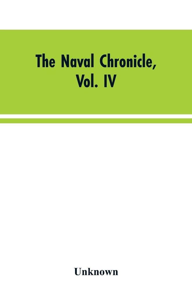 The Naval Chronicle Vol. IV