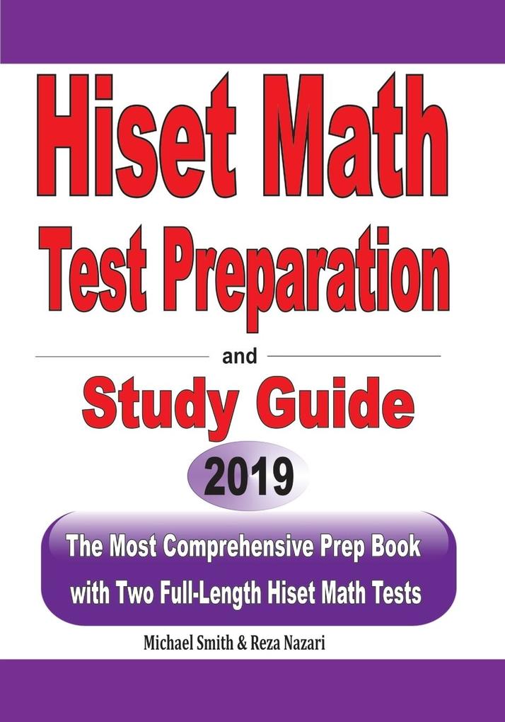 HiSET Math Test Preparation and study guide