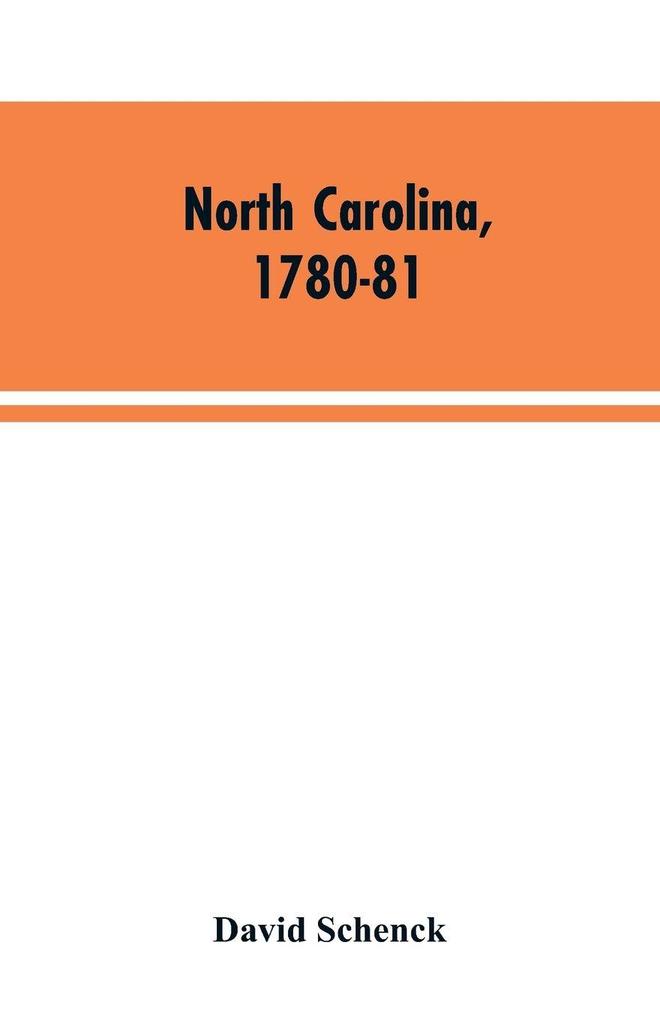 North Carolina 1780-81