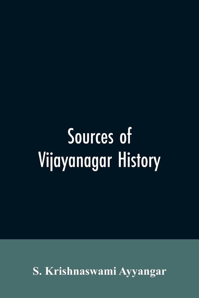 Sources of Vijayanagar History