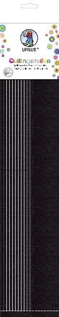 URSUS Quillingstreifen gelasert (360 Streifen 5 mm breit 6 Farben - Weiß bis Schwarz)