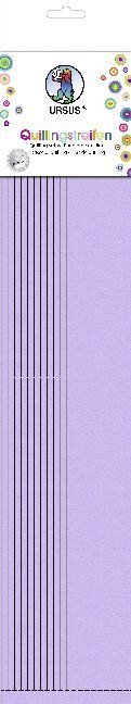 URSUS Quillingstreifen gelasert (360 Streifen 5 mm breit 6 Farben - Rosa bis Lila)