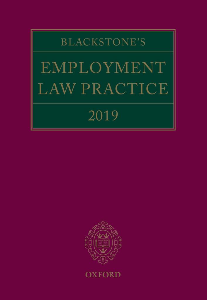 Blackstone's Employment Law Practice 2019