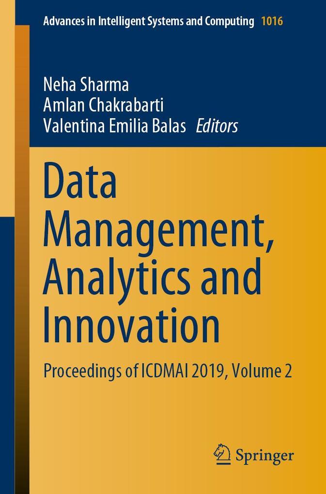 Data Management Analytics and Innovation