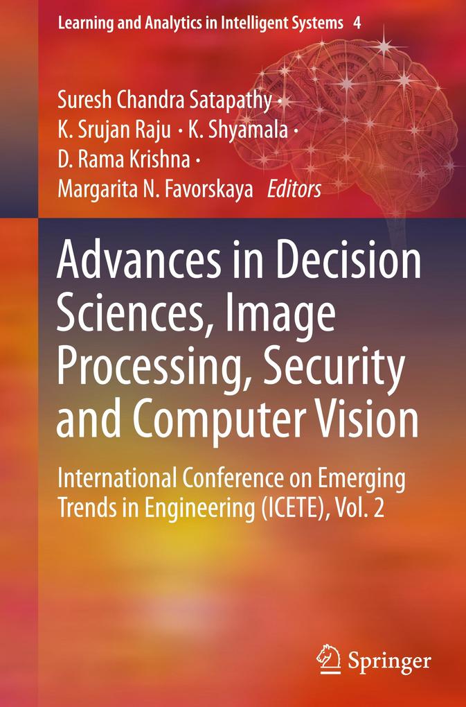 Advances in Decision Sciences Image Processing Security and Computer Vision