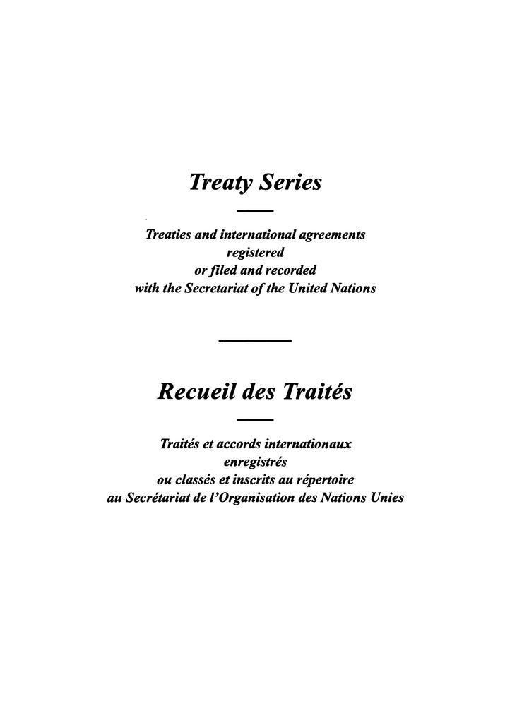 Treaty Series 1793 / Recueil des Traités 1793
