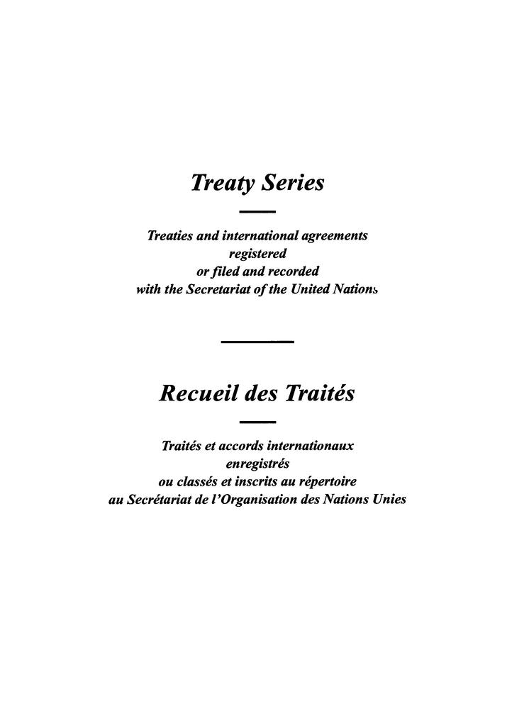 Treaty Series 1761 / Recueil des Traités 1761