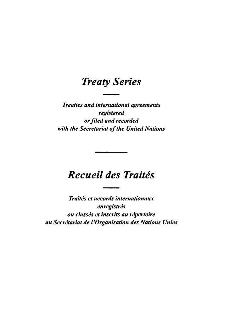 Treaty Series 1795 / Recueil des Traités 1795