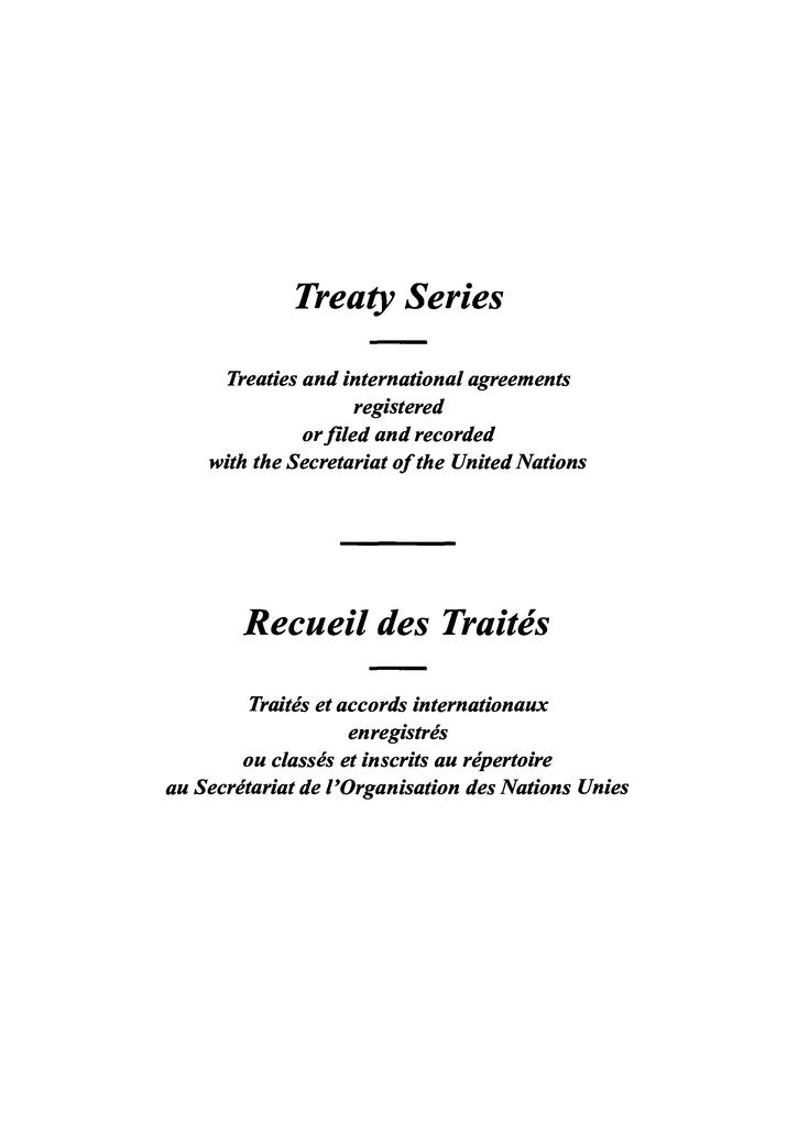 Treaty Series 1725 / Recueil des Traités 1725