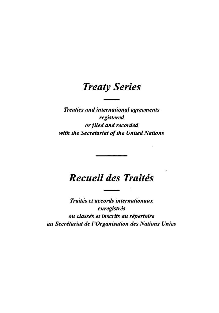 Treaty Series 1685 / Recueil des Traités 1685