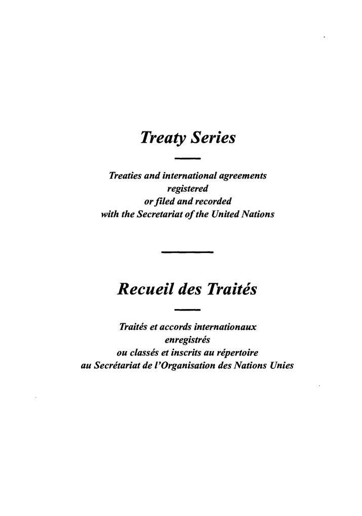 Treaty Series 1700 / Recueil des Traités 1700