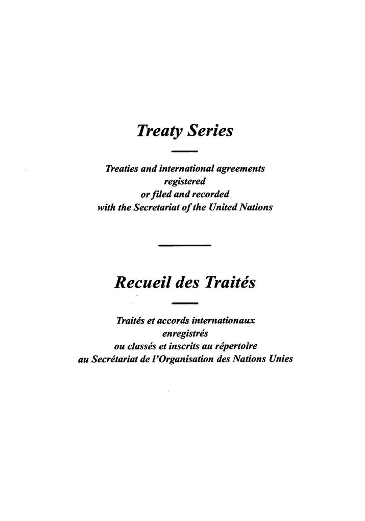 Treaty Series 1668 / Recueil des Traités 1668