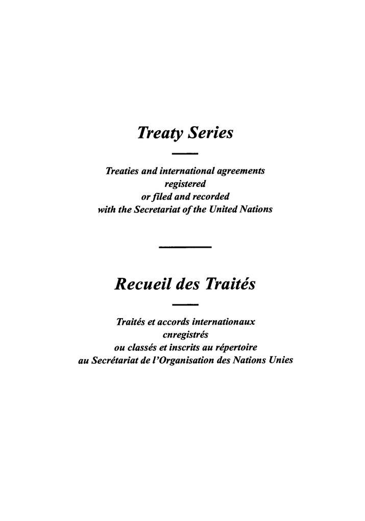 Treaty Series 1655 / Recueil des Traités 1655