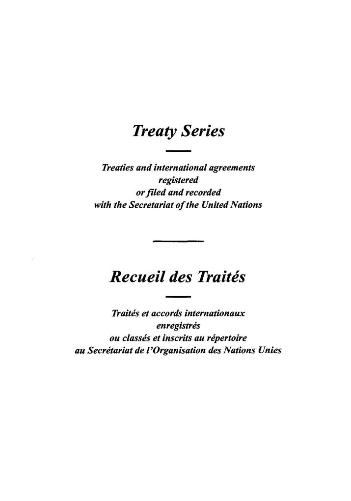 Treaty Series 1712 / Recueil des Traités 1712