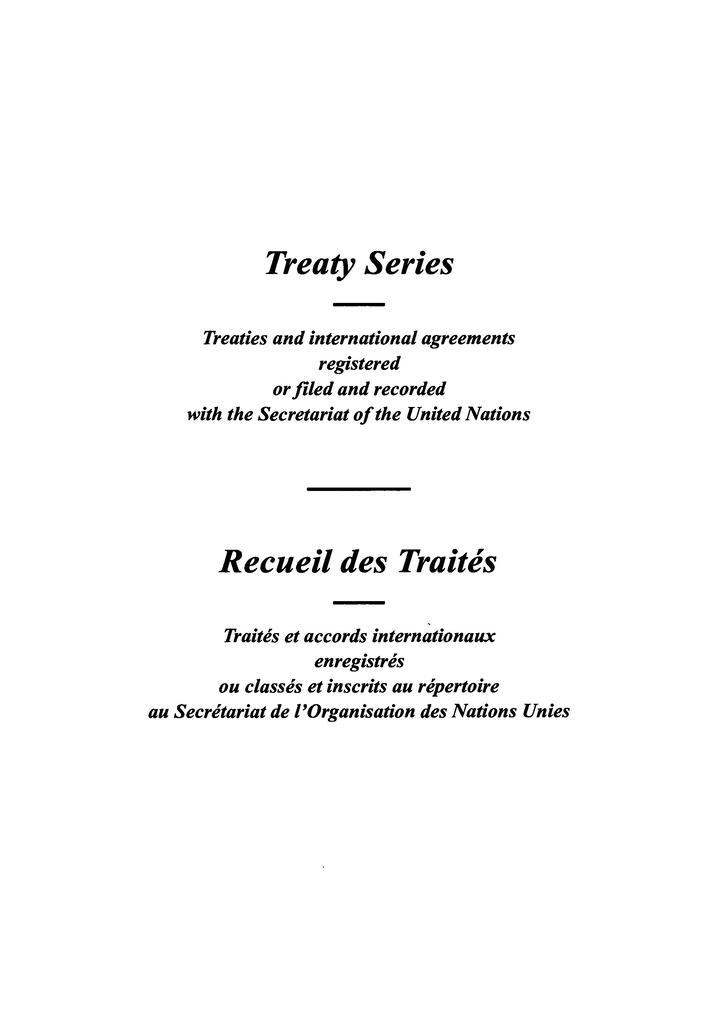 Treaty Series 1687 / Recueil des Traités 1687