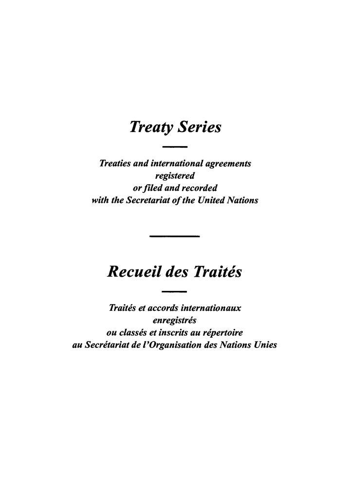 Treaty Series 1661 / Recueil des Traités 1661