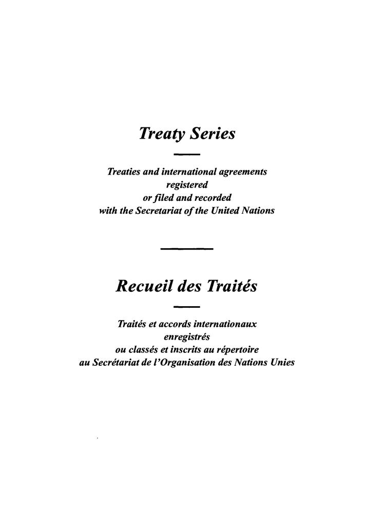 Treaty Series 1653 / Recueil des Traités 1653