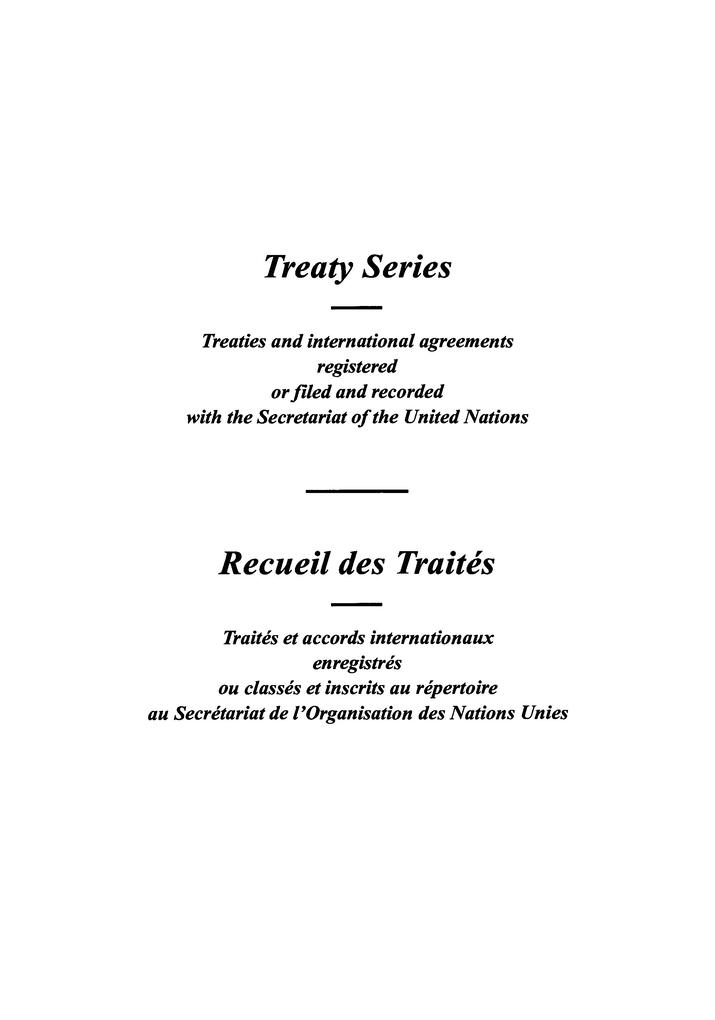 Treaty Series 1726 / Recueil des Traités 1726