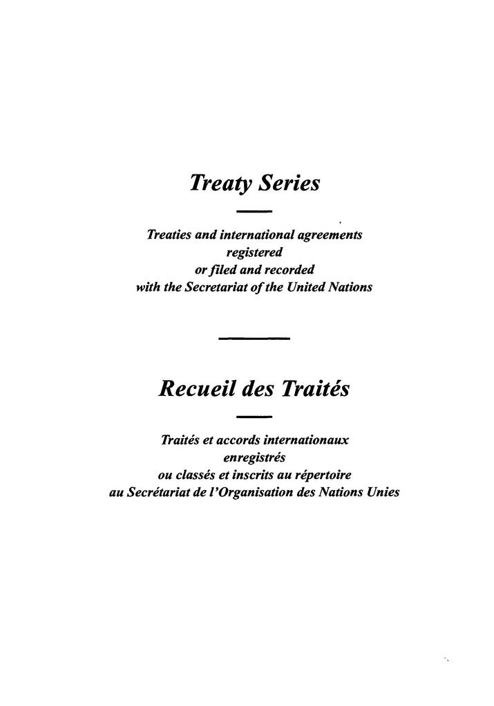 Treaty Series 1676 / Recueil des Traités 1676