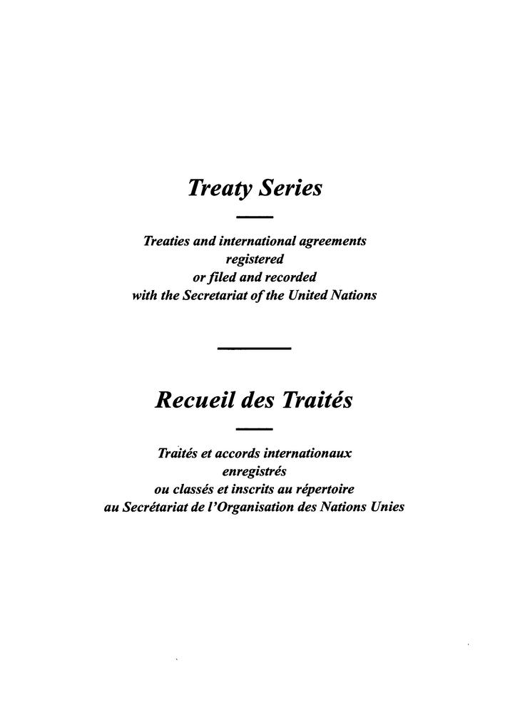 Treaty Series 1667 / Recueil des Traités 1667