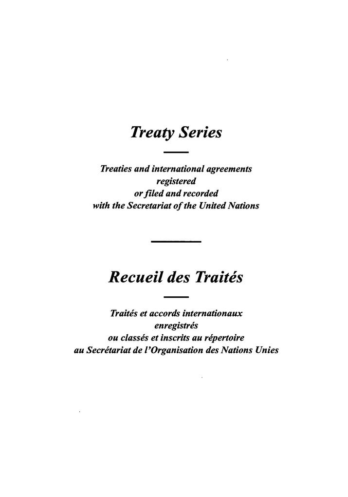 Treaty Series 1688 / Recueil des Traités 1688