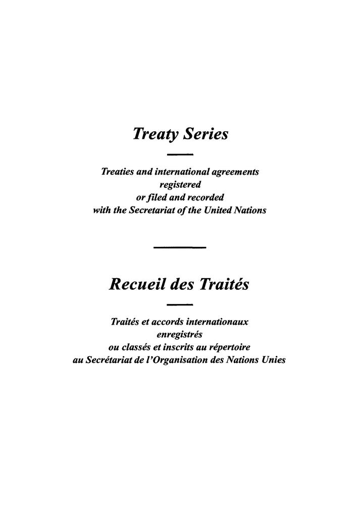 Treaty Series 1724 / Recueil des Traités 1724