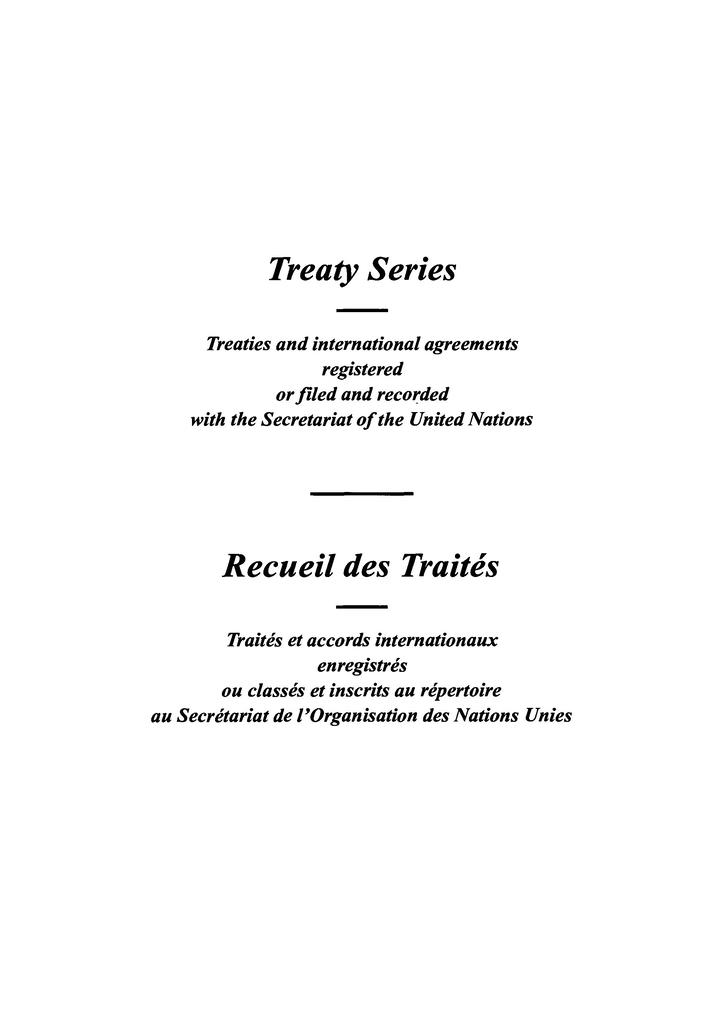 Treaty Series 1751 / Recueil des Traités 1751