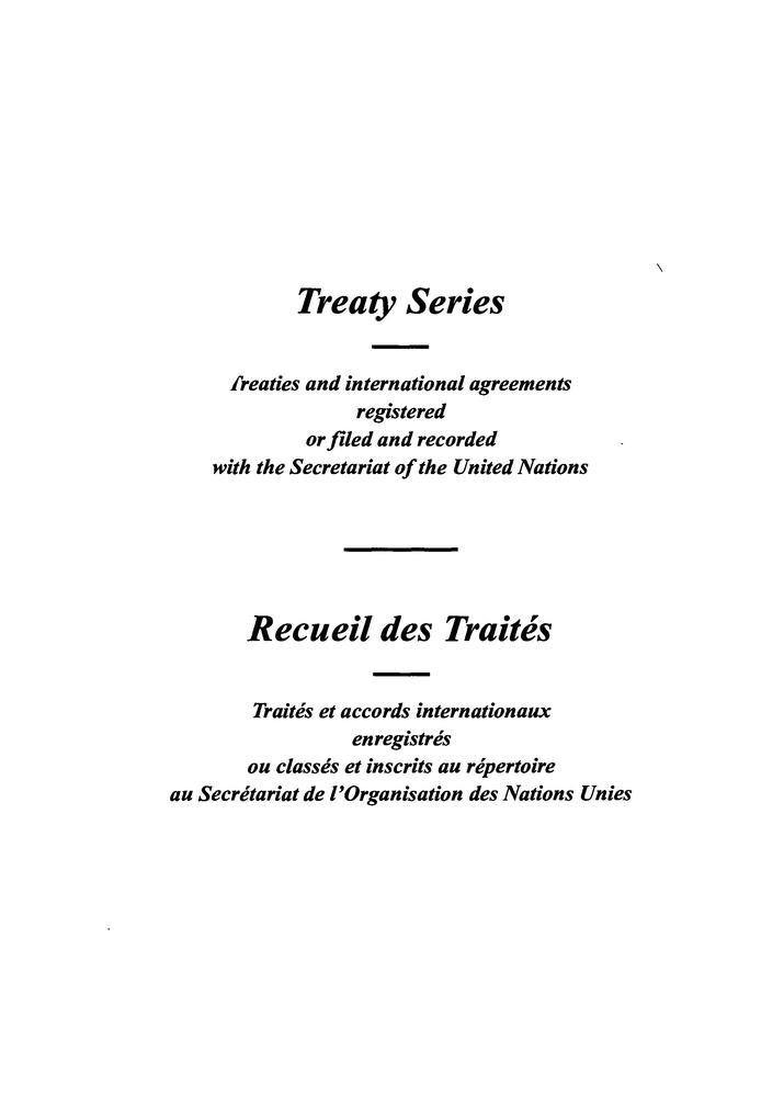 Treaty Series 1678 / Recueil des Traités 1678