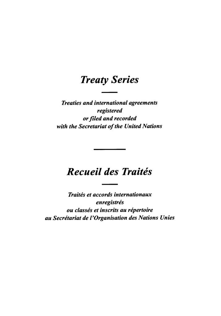 Treaty Series 1654 / Recueil des Traités 1654