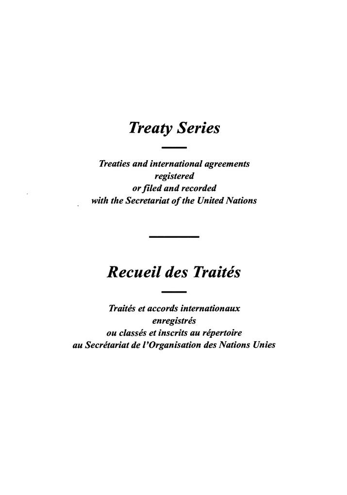 Treaty Series 1690 / Recueil des Traités 1690