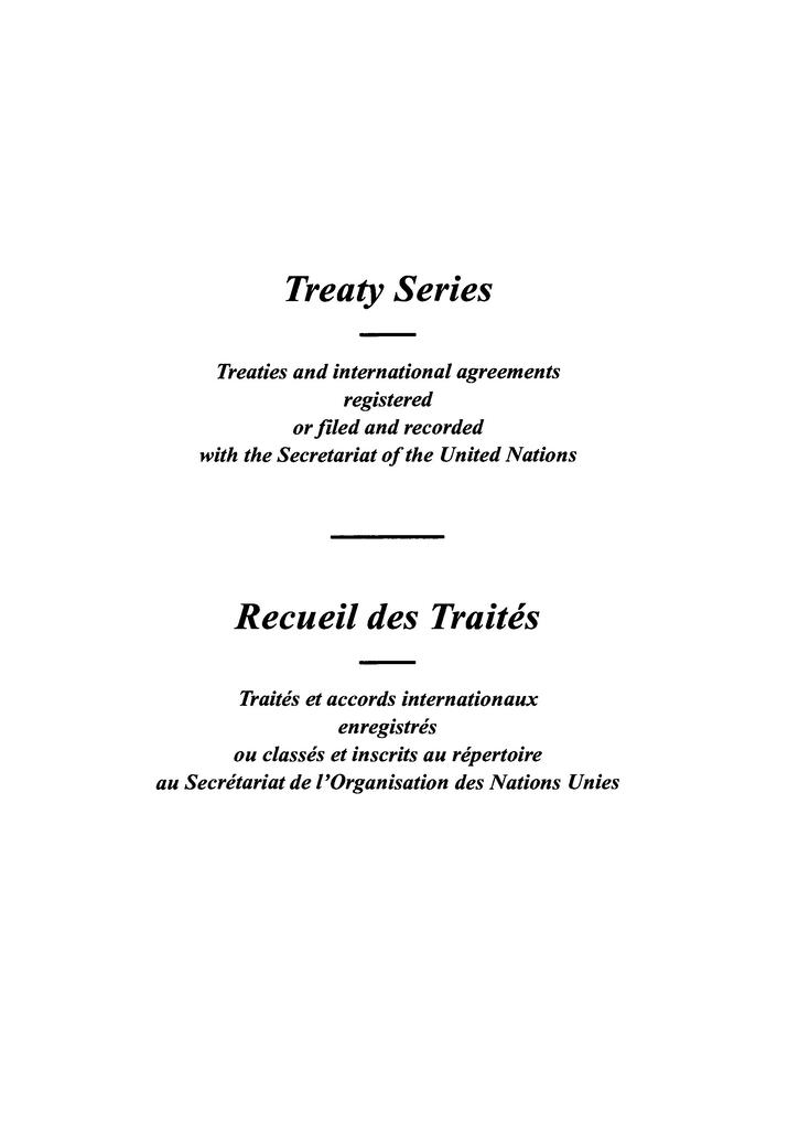 Treaty Series 1784 / Recueil des Traités 1784
