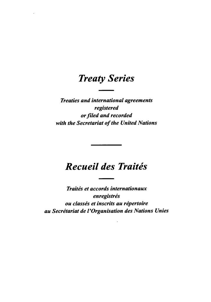 Treaty Series 1781 / Recueil des Traités 1781